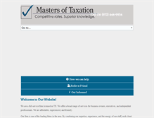Tablet Screenshot of masters-of-tax.com